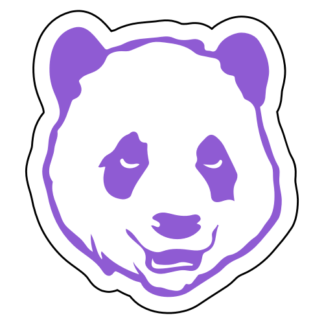 Sexy Panda Sticker (Lavender)